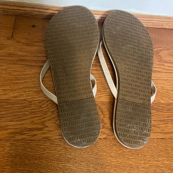 TKEES Lily Glitters Flip Flops in Gleam (Silver) - 7 - Picture 5 of 7